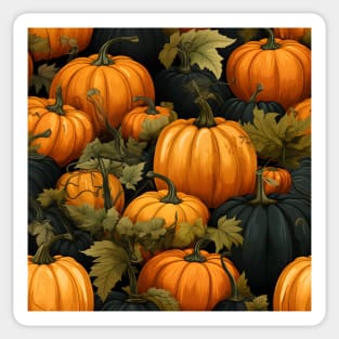 Pumpkin Pattern 3 Sticker